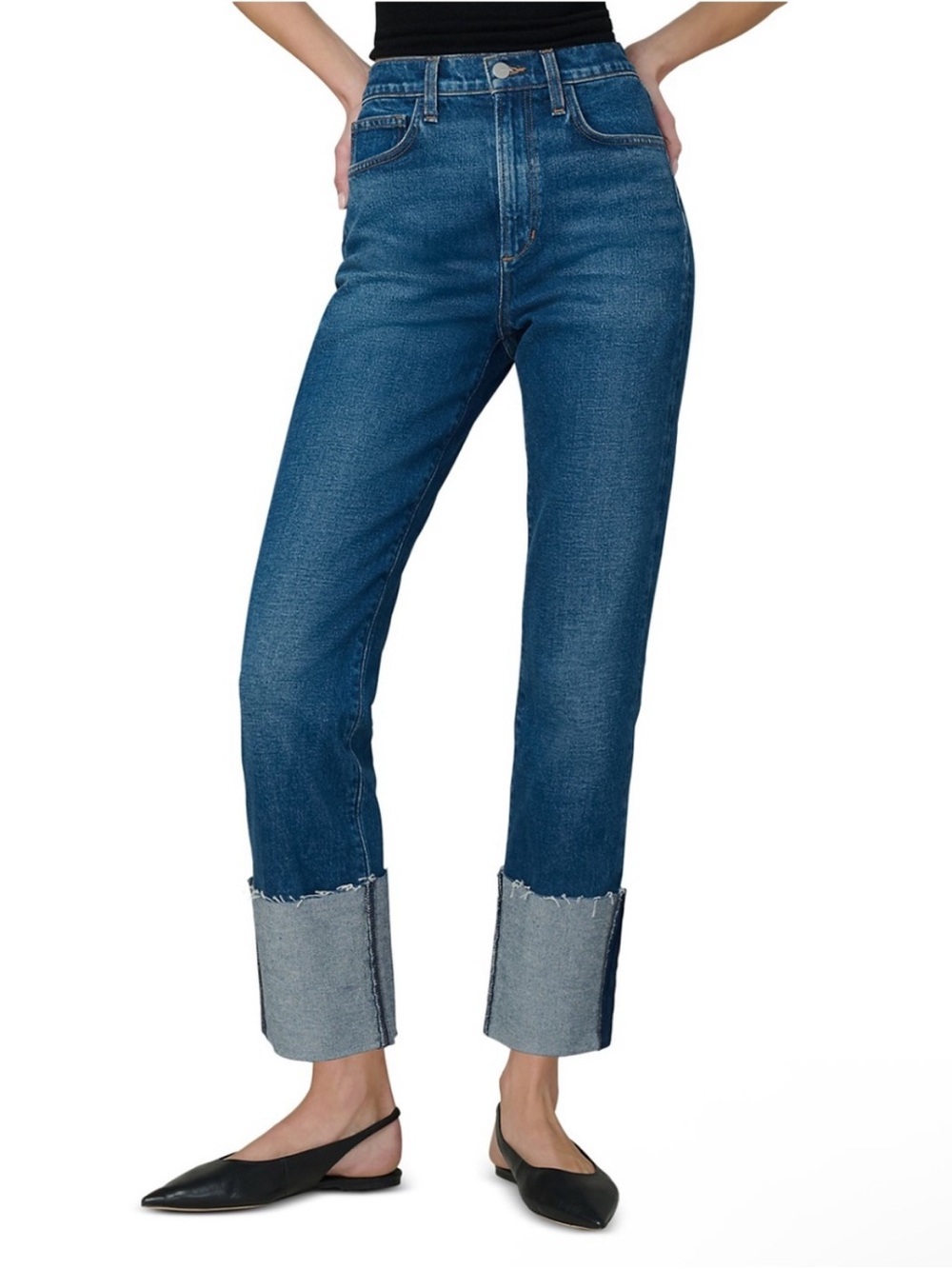 Joe's Jeans The Margot Slim Wide Cuff Jeans in Serendipity - Picture 3 of 8